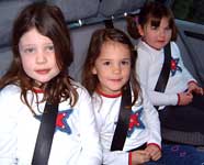 Girls wearing Seat Belts